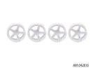 Arrowmax AM-042816 1/10 TC 5 Spoke Split Rims +3MM Offset White (4)