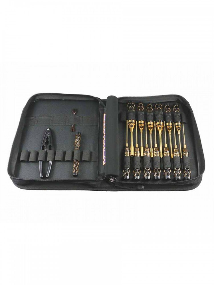 Arrowmax AM-199443 AM Toolset For Offroad (16Pcs) With Tools Bag Black Golden