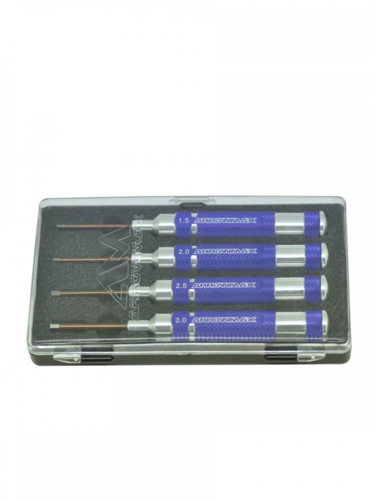 Arrowmax AM-290911 Mini Tool Set 4 Pieces With Plastic Case