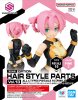 Bandai 5072562-PI - 30MS Option Hair Style Parts Vol.13 (Type Pigtails 10, Color Pink 3)