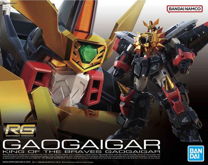 Bandai 5063398 - RG Gaogaigar (The King of Braves Gaogaigar)