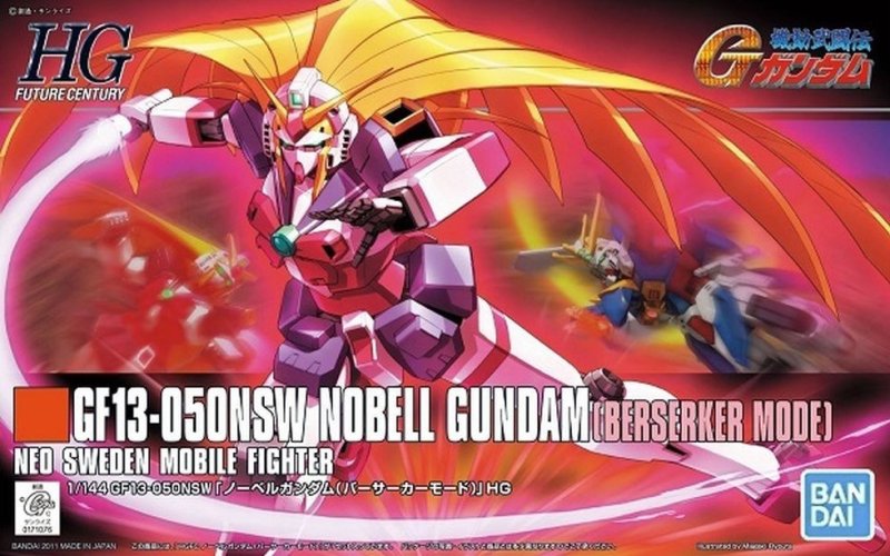 Bandai 5057401 - HG 1/144 GF13-050NSW Nobell Gundam (Berserker Mode)