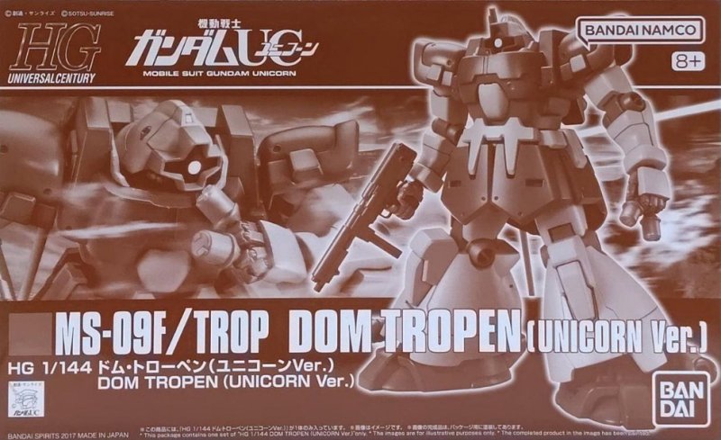 Bandai 5067246 - HG 1/144 MS-09F/TROP Dom Tropen (Unicorn Ver.)