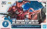 Bandai 5061051 - HG 1/144 The Gundam Base Limited MS-06S Zaku II (Metallic)