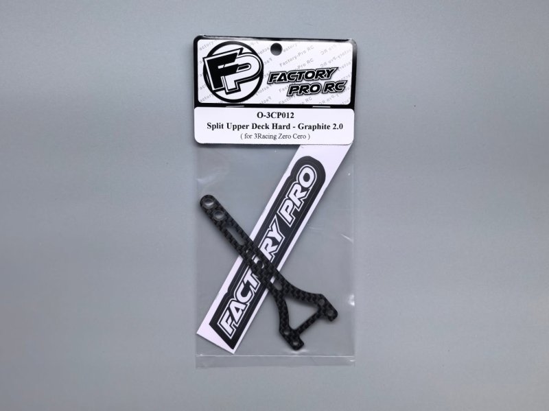 Factory Pro FP-O-3CP012 Split Upper Deck Hard - Graphite 2.0 (for 3racing Zero Cero)