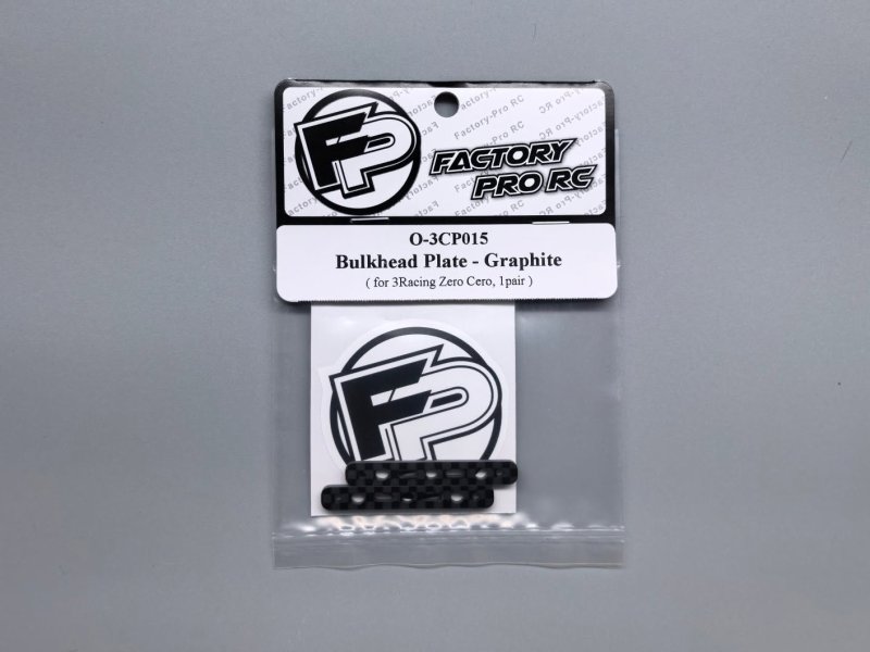 Factory Pro FP-O-3CP015 Bulkhead Plate - Graphite (for 3racing Zero Cero. 1pair)