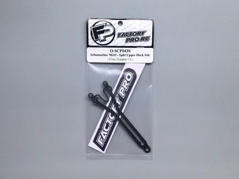 Factory Pro FP-O-SCP043S Schumacher Mi10/Mi9/Mi8 HGT - Split Upper Deck Front Std. - Graphite 1.6