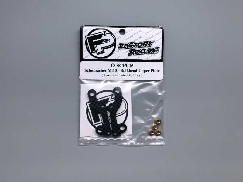 Factory Pro FP-O-SCP045 Schumacher Mi10 - Front Bulkhead Plate - Graphite 3.0 (1Pair)