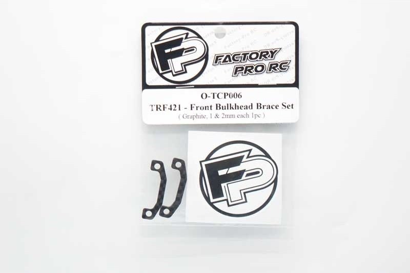 Factory Pro FP-O-TCP006 Tamiya TRF421 - Front Bulkhead Brace Set (1&2mm Each 1pc)