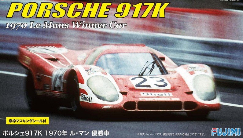 Fujimi 12607 - 1/24 RS-49 Porsche 917K 1970 Le Mans Winner w/Window Frame Masking