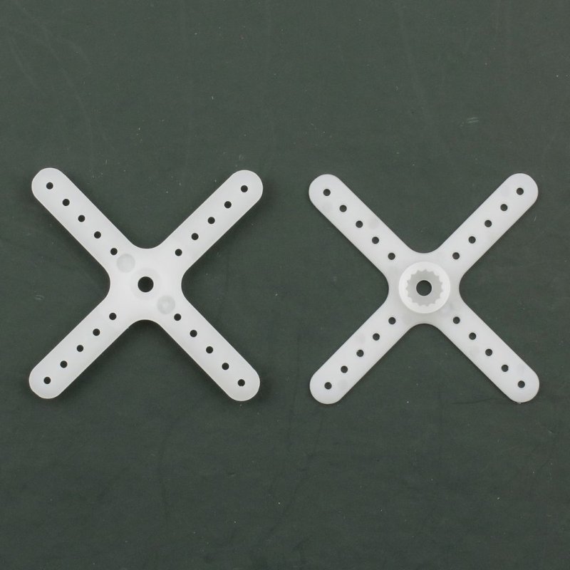 FUTABA D4MM SERVO HORN W CROSS-ARM 2PCS FOR S3108/S3110/S3111/S3114/S3154 (W/O PACKING & SCREW)