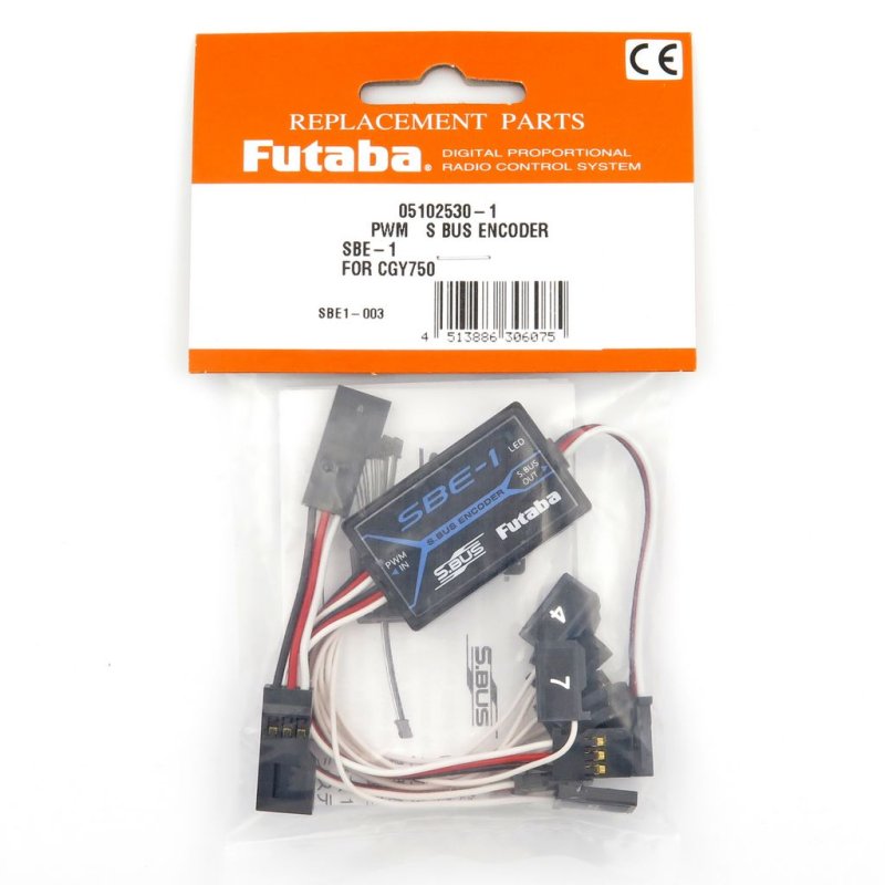 FUTABA SBE-1 10-CHANNEL ANALOG PWM TO S.BUS SIGNAL ENCODER