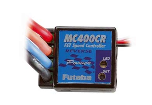 Futaba MC400CR ESC w/Reverse (Up 10 T Motor)