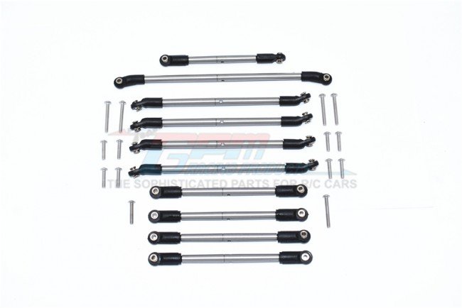 AXIAL Racing CAPRA 1.9 UNLIMITED Stainless Steel Adjustable Tie Rods - 24pc set - GPM CP160S