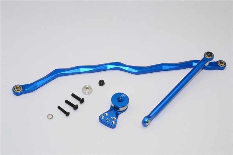 Axial Racing RR10 Bomber Aluminium Steering Link & Hi-torque Servo Saver (AX80073+AX80006) - 1set - GPM RR1160TM