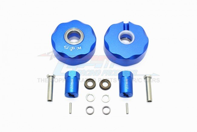 AXIAL Racing SCX10 Aluminum Pendulum Wheel Knuckle AXLE Weight + 21mm Hex Adapter - 14pc set - GPM SCX023