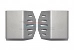 AXIAL SCX6 JEEP JLU WRANGLER 4WD Stainless Steel Front & Rear Gearbox Skid Plate - 2pc set - GPM SCX6331FR