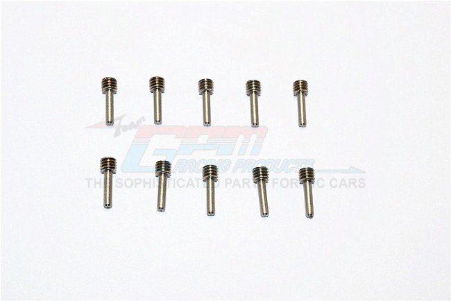 Stainless Steel Screw Shaft M4x2x12 (3.2mm Thread LenGTh & 8.8mm Shaft LenGTh) - 10pcs - GPM SSM4212