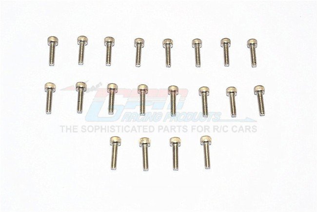 SUS304 Stainless Steel Cap Head Socket Screws M2x15mm - 20pcs - GPM SUS2X15