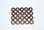 Spring Steel ID:4.0mm Ring ,OD:10.0mm,THK:0.6mm Button Head Flanged Washer - 20pc Set - GPM B40OD100TK06