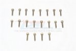 SUS304 Stainless Steel Cap Head Socket Screws M2.5x12mm - 20pcs - GPM SUS2.5X12