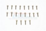 SUS304 Stainless Steel Cap Head Socket Screws M2x40mm - 20pcs - GPM SUS2X40