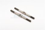 Titanium Square Turn Buckles 25mm Long Axle With 9mm Long M3 Thread - 1pr - GPM TT3025MTL9S