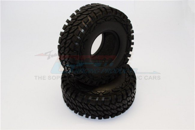 1.9'' Rubber Tires With Foam Inserts (Outer Diameter 114mm, Tire Width 44mm) - 1pr - GPM TIRE1944