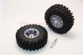 alt="Aluminium 6 Poles Simulation Wheels In Silver Edge With 1.9'' Crawler Tire & Hex Tool (Inner Silver & Outer Black Screws)1pr set - GPM AW1906SCYSBK" title="Aluminium 6 Poles Simulation Wheels In Silver Edge With 1.9'' Crawler Tire & Hex Tool (Inner Silver & Outer Black Screws)1pr set - GPM AW1906SCYSBK"