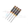 Metric Hex Driver Wrench set 4pcs set Hex 1.5/2.0/2.5/3.0mm Ti Tips - GPM NSD080