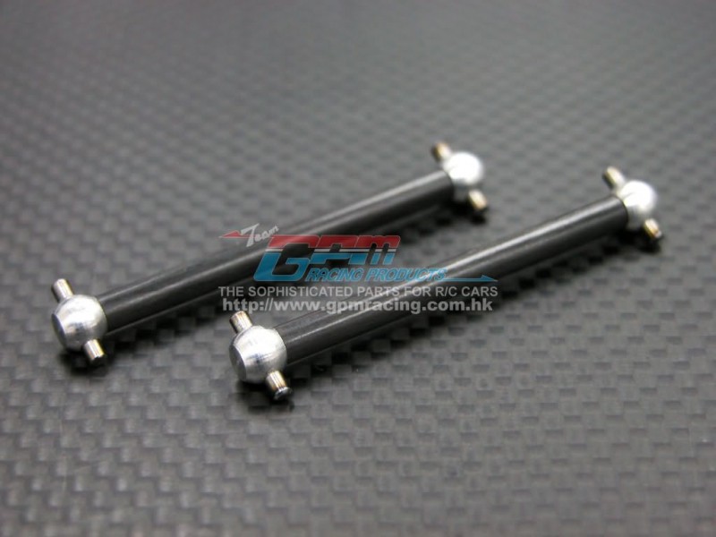 Kyosho Mini Inferno GMIF1237 Graphite Main Shaft With Alloy Ends ( 47mm) - 1pr - GPM GMIF1237