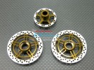 Kyosho Motor Cycle Alloy Brake Disk Plate (5 Poles) - 3pcs set New Design - GPM KM005A