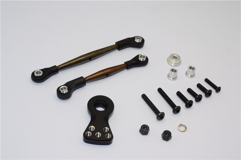 Tamiya CW-01 (Lunch Box) Spring Steel Modified Anti-thread Steering Tie Rod With Servo Horn - 1set - GPM LB160STM