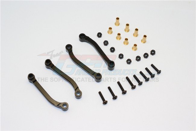 Tamiya 1/14 Truck King Hauler /Globe Liner /Ford Aeromax Alloy Radius Arm With Collars & Lock Nuts & Screws - 2pcs set - GPM TRU058