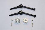 Tamiya WT-01N Steel Rear CVD Shaft (38mm) With 12x9mm Hex Adapter - 1pr set - GPM WTN2238C129