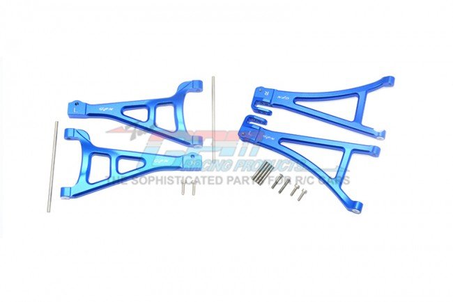 TRAXXAS E-REVO VXL Aluminum Front Suspension Arm set (Upper+Lower) - 16pc set - GPM ER25455