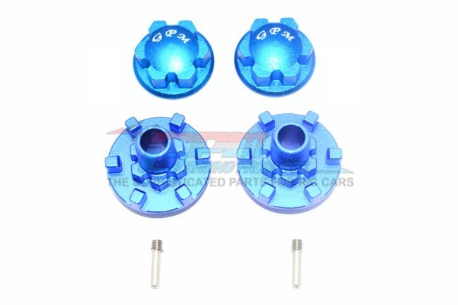 TRAXXAS E-REVO VXL Aluminum Wheel Hex Claw + Wheel Lock - 6pc set - GPM ER2006A