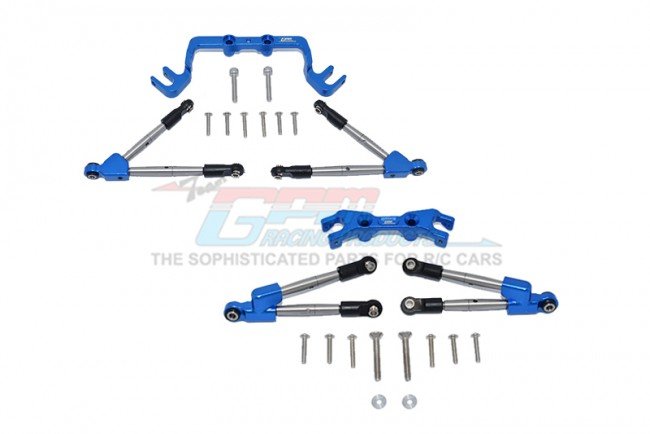 TRAXXAS HOSS 4X4 VXL Aluminum Front&rear Tie Rods With Stabilizer - 24pc set - GPM HS049FR