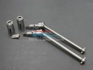 TRAXXAS Jato Titanium Rear Universal Swing Shaft (87mm) With Hubs & Screws - 1pr set - GPM TTJA1287R