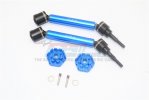 TRAXXAS MAXX MONSTER TRUCK Harden Steel+Aluminum Front/Rear Adjustable CVD Drive Shaft+Hex Adapter - 8pc set - GPM TXMS123HEX