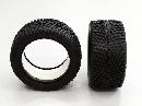 TRAXXAS 1:16 Mini E-REVO  Front/Rear Rubber Radial Tire With Insert (40g) (Onroad Arrow Pattern) - 1pr - GPM ERV897F/R40G