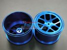 TRAXXAS 1/10 Revo Alloy Front/Rear Rims (6 Spokes - BBS Y Shape) - 1pr - GPM TRV10022