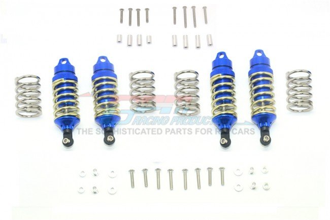 TRAXXAS RUSTLER VXL Aluminum Front+Rear Shocks (Low Center Of Gravity Version) - 44pc set - GPM RUS47580FR