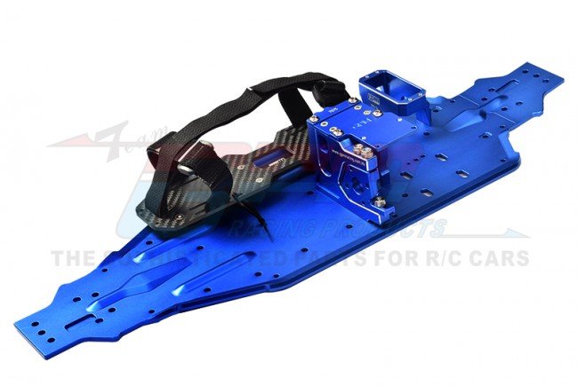 TRAXXAS SLEDGE MONSTER TRUCK Aluminum 7075-T6 Chassis Plate With Servo Mount+Battery Compartment+Motor Base - GPM SLE1612638B