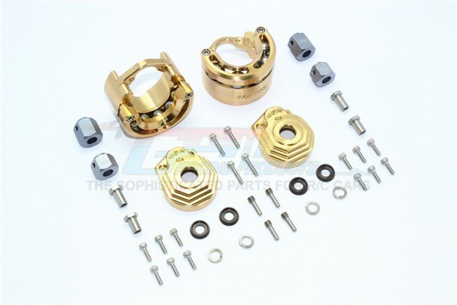 TRAXXAS TRX4 TRAIL CRAWLER Brass Extreme Heavy Edition Pendulum Wheel Knuckle Axle Weight-40pc set - GPM TRX4023XL