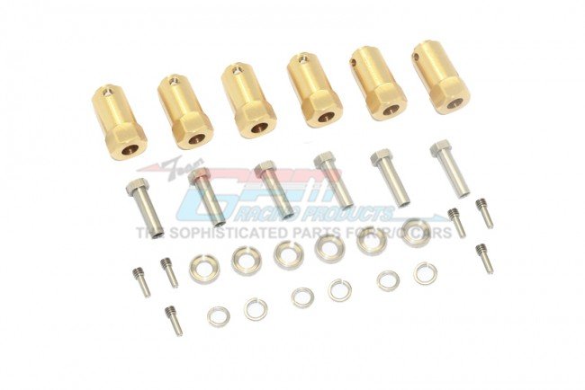 TRAXXAS TRX6 MERCEDES-BENZ Brass Wheel Hex Adapters 23mm - 30pc set - GPM TRX6010X/23M