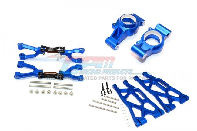 TRAXXAS X-MAXX Aluminum Rear Upper+Lower Arms+Kncukle Arms set - 40pc set - GPM TXM545522