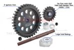 TRAXXAS XRT 8S 40CR Carbon Steel M1.5 Spur Gear 35T + Motor Gear 18T - GPM TXM1835TS