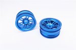 Vaterra 1/10 K-5 Blazer Ascender Aluminium Front/Rear 6 Poles Rims - 1pr - GPM K5512F/R
