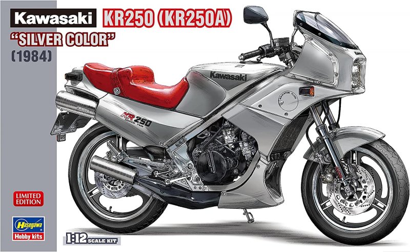 Hasegawa 21747 - 1/12 Kawasaki KR250 (KR250A) 'Silver Color' 1984